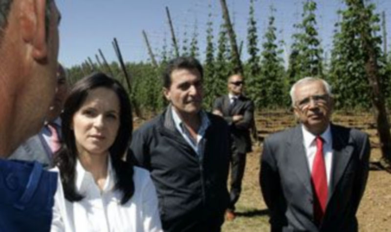 Visita a la zona de producción del lúpulo en León./ICAL