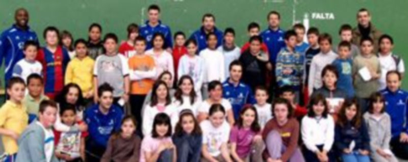 Los jugadores y entrenadores del Caja