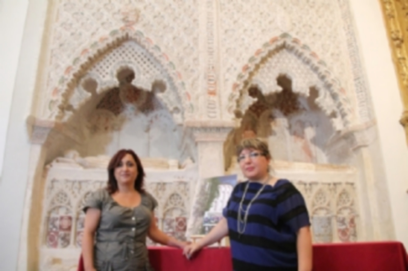 Turismo y Cultura se unen para presentar ‘Voces del Mudéjar’ 1 Nuria Fernández y Sonia Martín en la presentación del festival en la iglesia de San Esteban