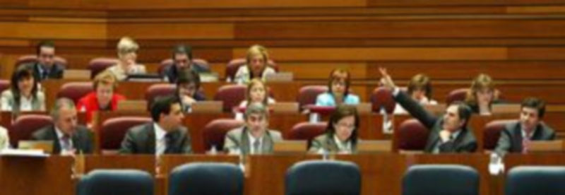 El Grupo Parlamentario Popular durante una de las votaciones en el Pleno de las Cortes./ ICAL