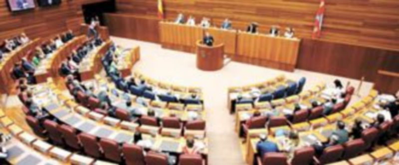 El hemiciclo de las Cortes de Castilla y León