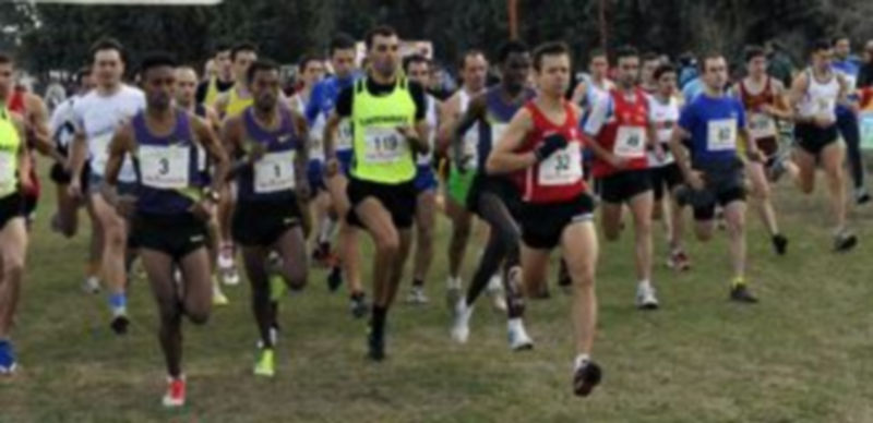 Imagen de la prueba masculina absoluta y promesa de la anterior edición del Cross de Cantimpalos . / Juan Martín