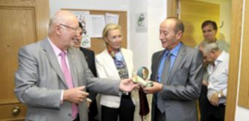 Representantes de CSIF en la inauguración de las sedes segovianas. / A. BENAVENTE