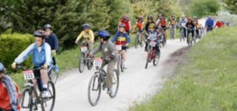 Imagen de una marcha ciclista realizada por las inmediaciones de la villa de Cuéllar. /Gabriel Gómez