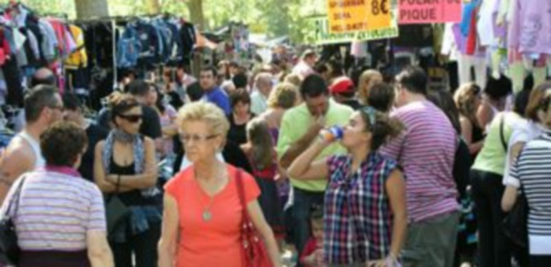 Zona de la chopera donde cada año se instalan los puestos de venta ambulante./Gabriel Ggómez