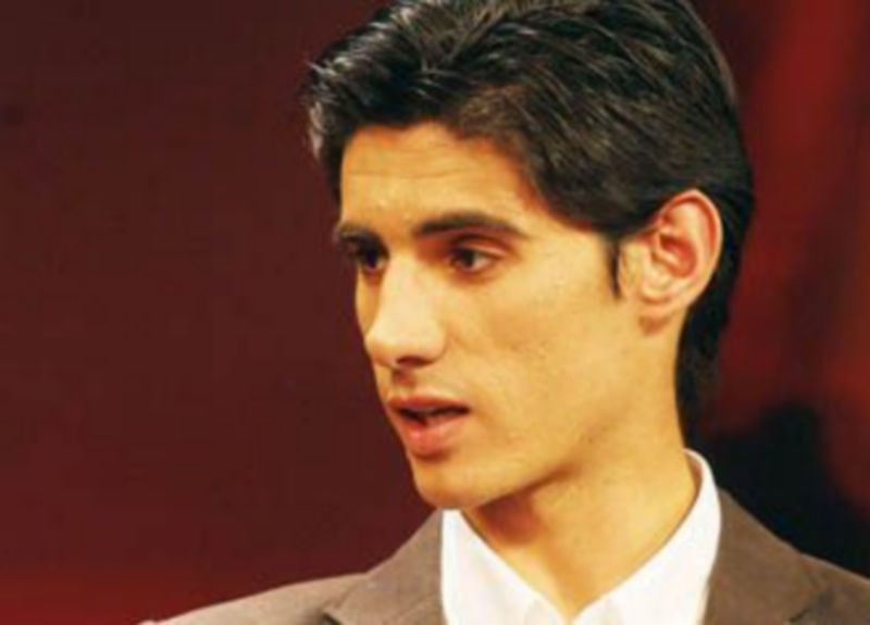 Víctor Barrio durante la entrevista en ‘Grana y Oro’. / Eva Garrido