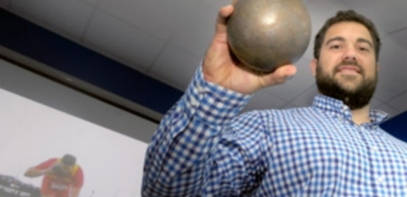 El lanzador de peso malagueño Borja Vivas