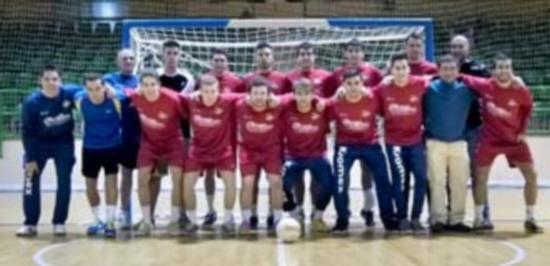 Jugadores y cuerpo técnico del Segovia Futsal