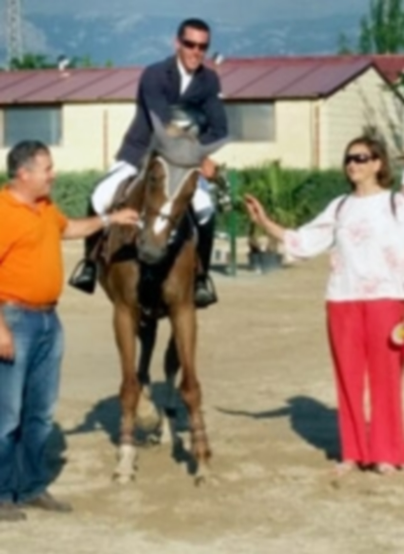 Hípica Eresma acogió un Concurso Nacional de Saltos dos estrellas de un alto nivel 1 Enrique Camiruaga (izq.)