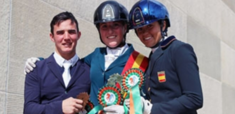 El podio del Master Junior 2017 de doma