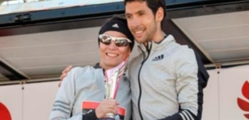 Javi Guerra junto a Vanesa Veiga