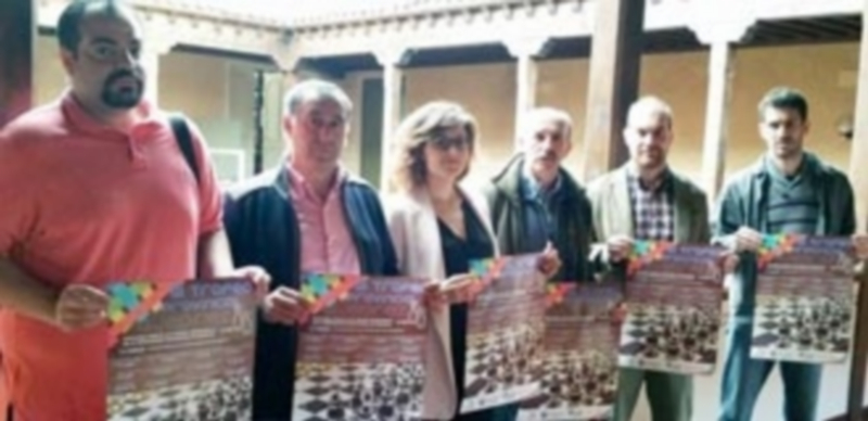 Los protagonistas de la presentación del Trofeo Provincial