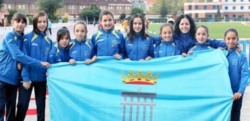 Las atletas del C.D. Sporting Segovia