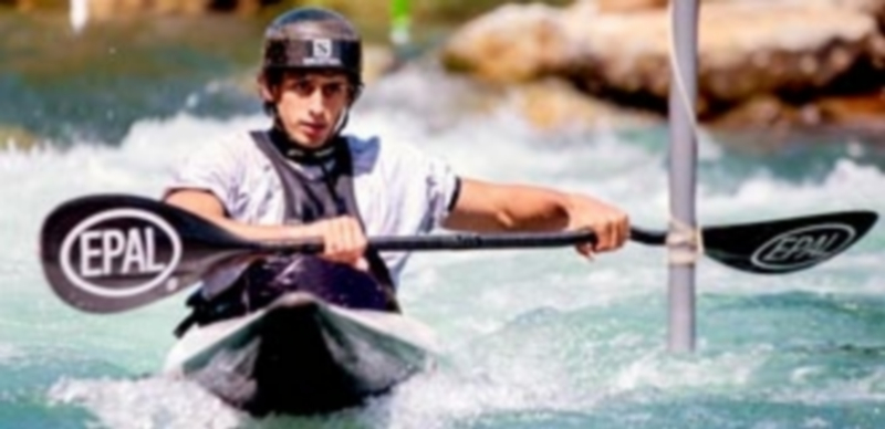 David Llorente fija la vista en una de las puertas durante una competición anterior. / EL ADELANTADO