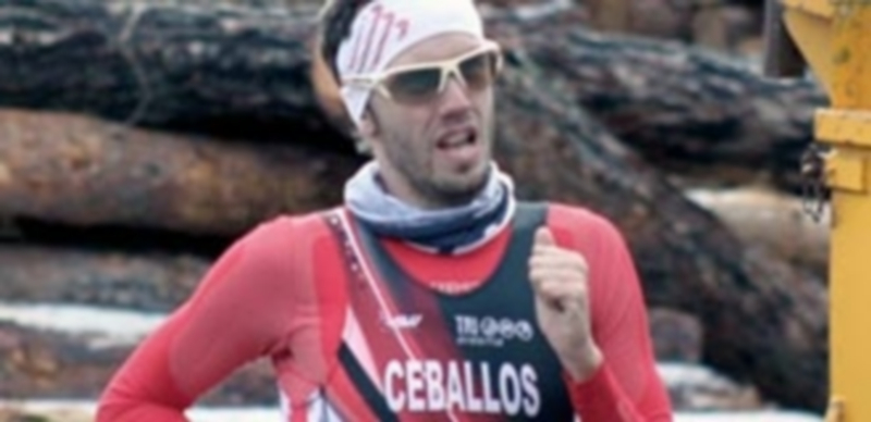 Rubén Ceballos en un momento de su participación en la prueba. / EL ADELANTADO