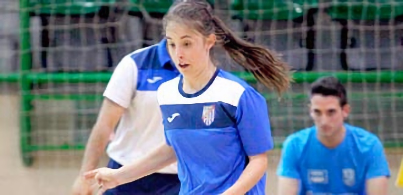 La jugadora del Unami María Álvarez