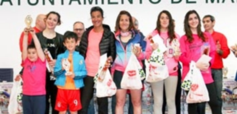 Podio de la carrera que se celebró en la jornada de ayer en Marugán. / EL ADELANTADO