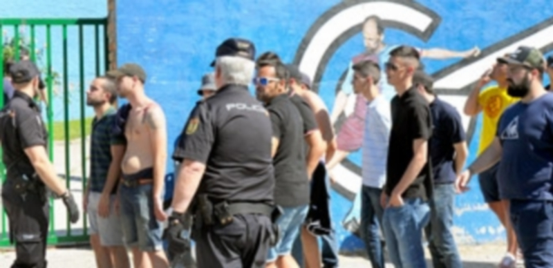 Un ultra del Algeciras resultó herido 1 Los ultras del Algeciras