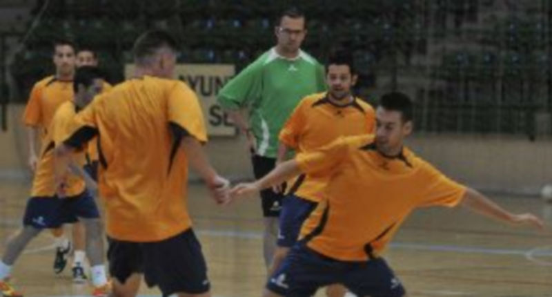 Imagen de un entrenamiento anterior del Caja Segovia. / Juan Martín