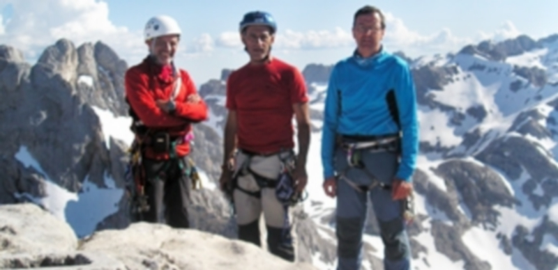 Los tres veteranos montañeros