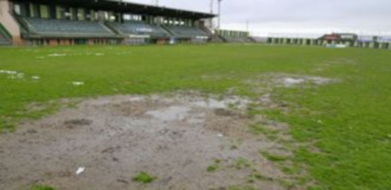 Aspecto en el que se encontraba el campo de La Albuera en la tarde de ayer. / Alberto Benavente