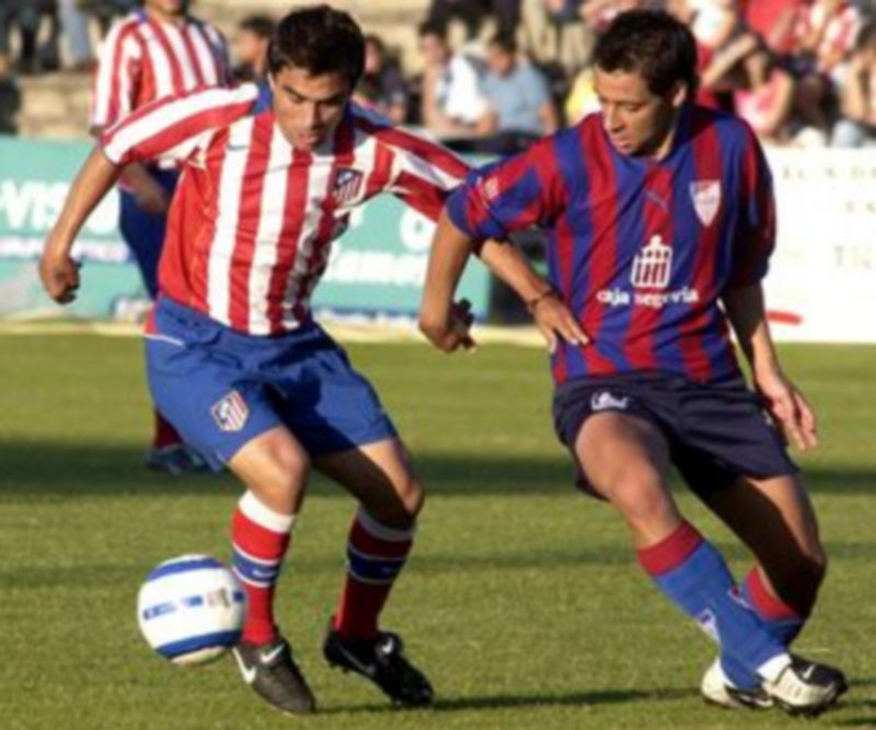 Imagen del último partido entre el Atlético de Madrid y la Gimnástica Segoviana disputado hace ya siete años. / Juan Martín