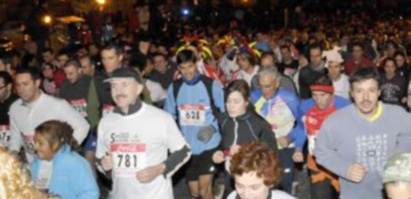 Momento de la salida de la anterior edición de la San Silvestre Segoviana