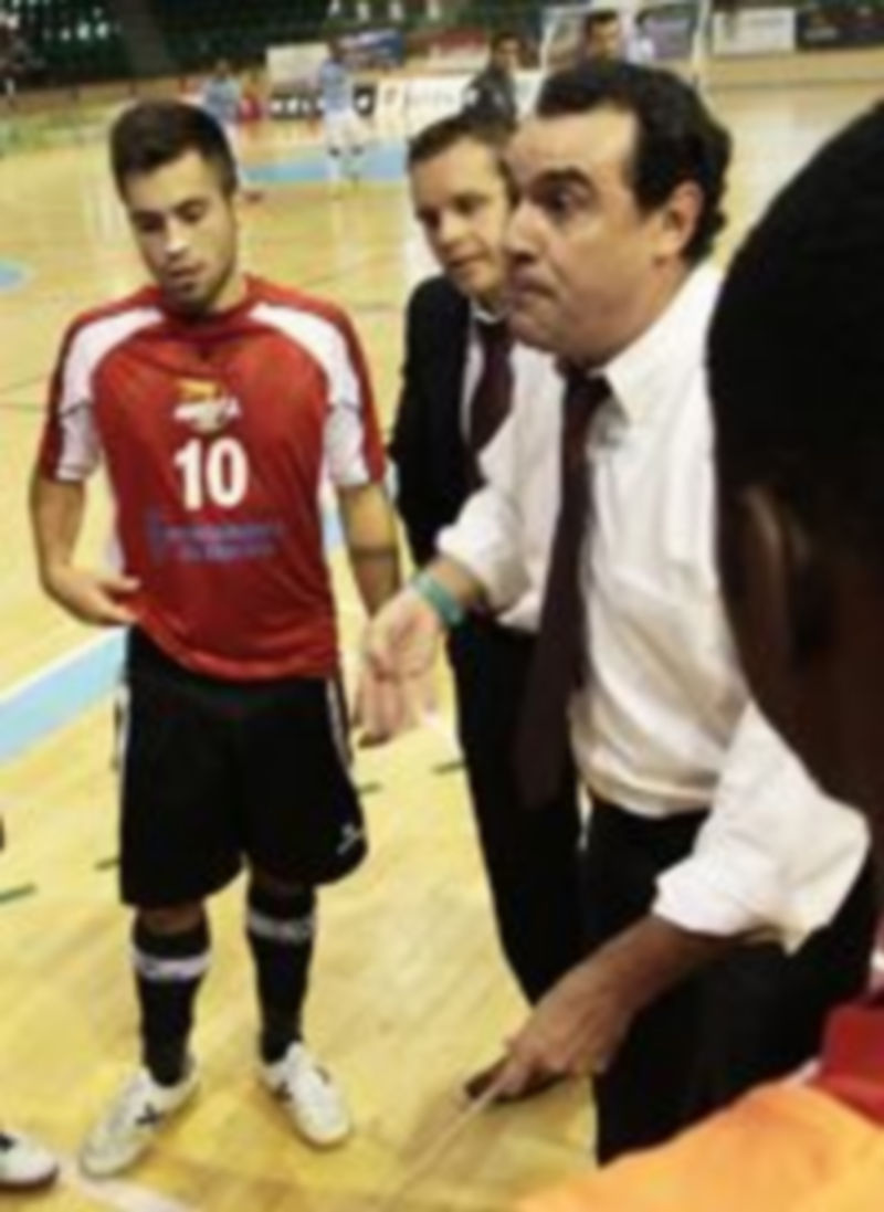 El entrenador del Segovia Futsal
