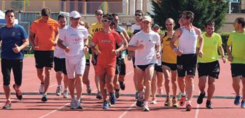 David Mora en el momento de iniciar el desafío