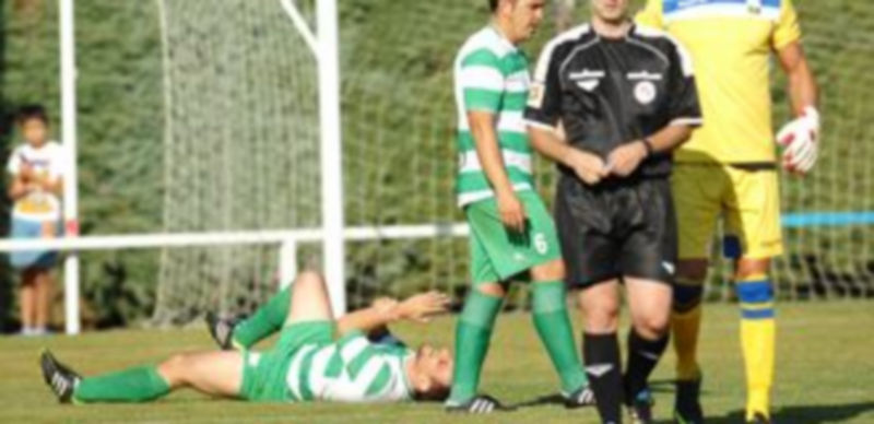 El árbitro del encuentro del sábado entre el Club Deportivo La Granja y La Virgen del Camino