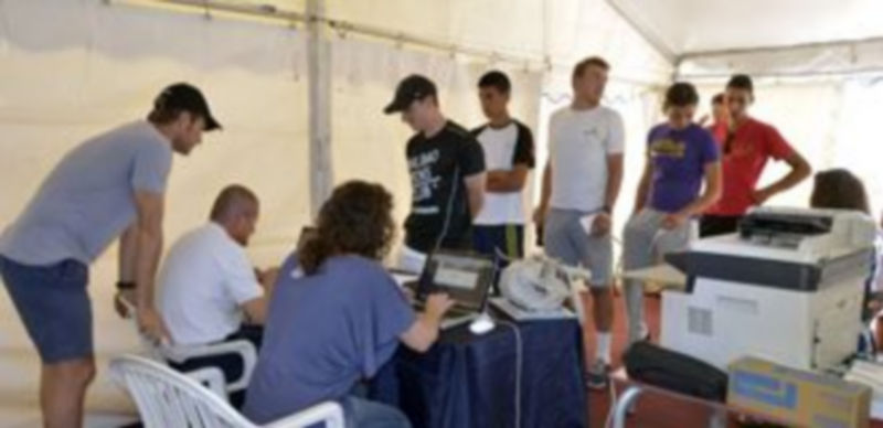 Miembros de la organización del torneo