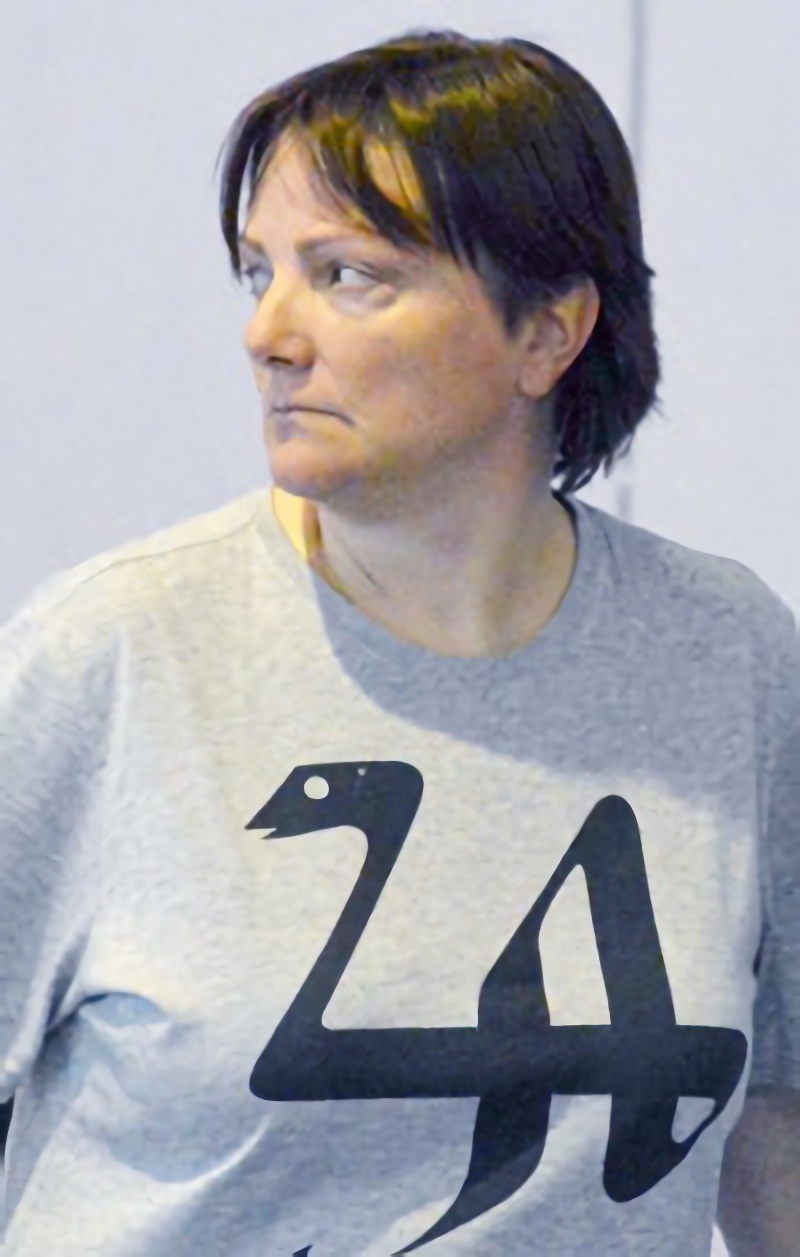 La entrenadora Esther Muñiz