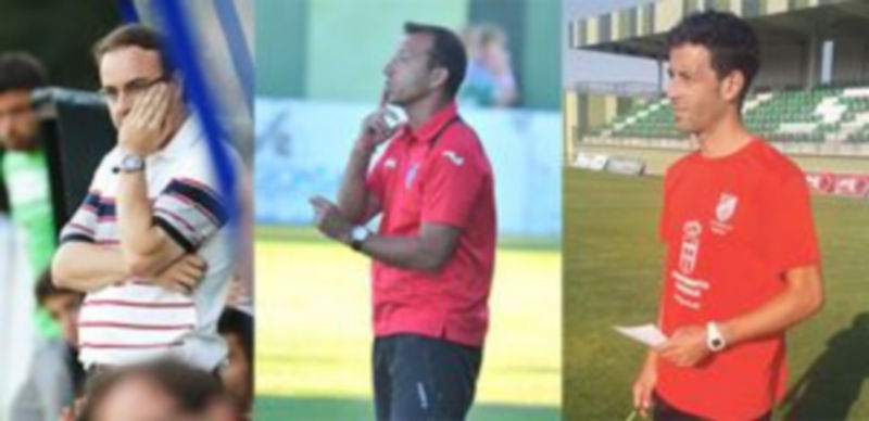 De izquierda a derecha los técnicos del Club Deportivo La Granja