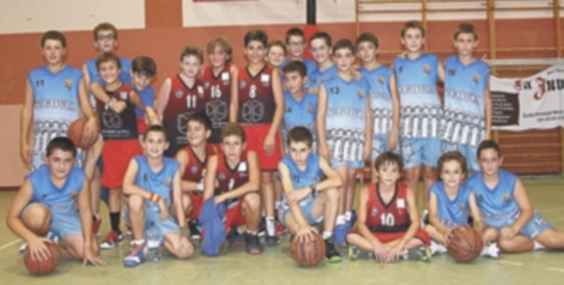 Los integrantes de la preselección segoviana de minibasket