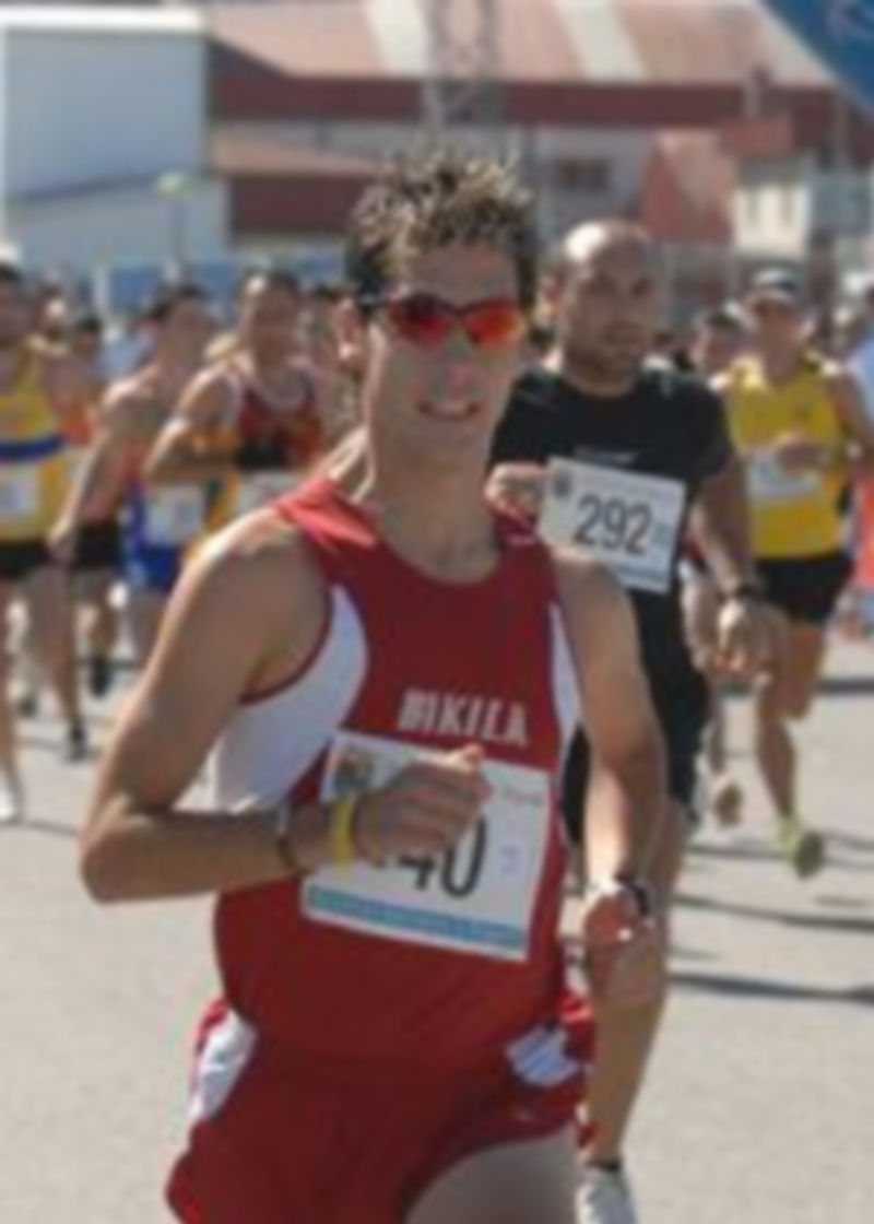 El atleta segoviano Javi Guerra en la salida de una de las pruebas disputadas a lo largo de esta temporada. / Juan Martín