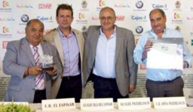 Los firmantes del hermanamiento entre los dos mejores torneos ATP Challenger de España./ El Adelantado