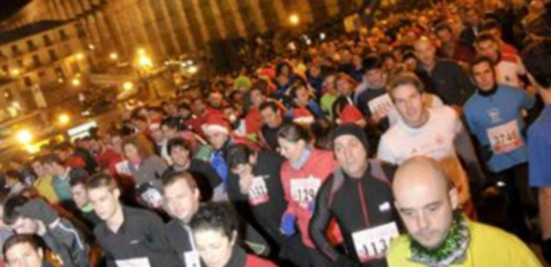 Imagen de la última edición de la ‘San Silvestre Segoviana’. / A. Benavente