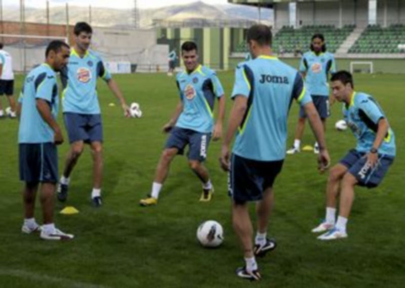 Varios jugadores del Getafe