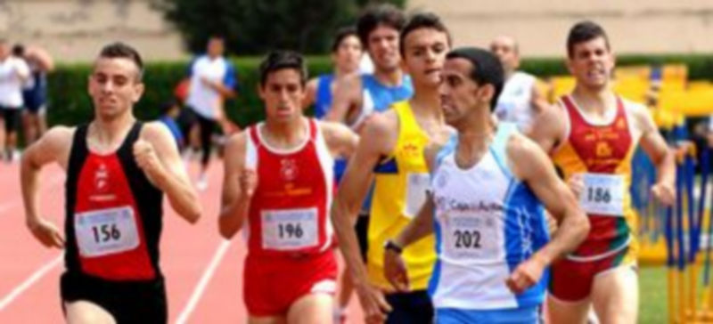 Algunos de los atletas participantes en el I trofeo Antonio Prieto