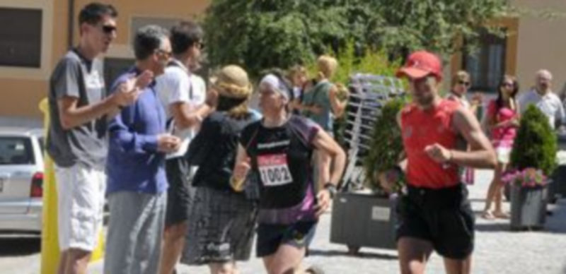 Nuria Domínguez logró la primera posición con claridad en categoría femenina. / Alberto Benavente