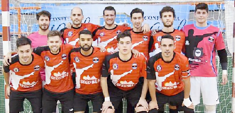 Plantilla del CD Segosala sénior de la Tercera División de fútbol sala. / SEGOSALA