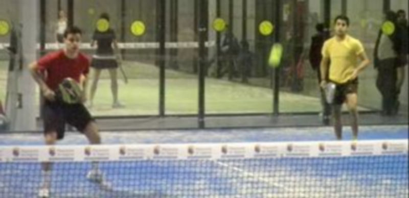 Imagen de uno de los partidos celebrados ayer