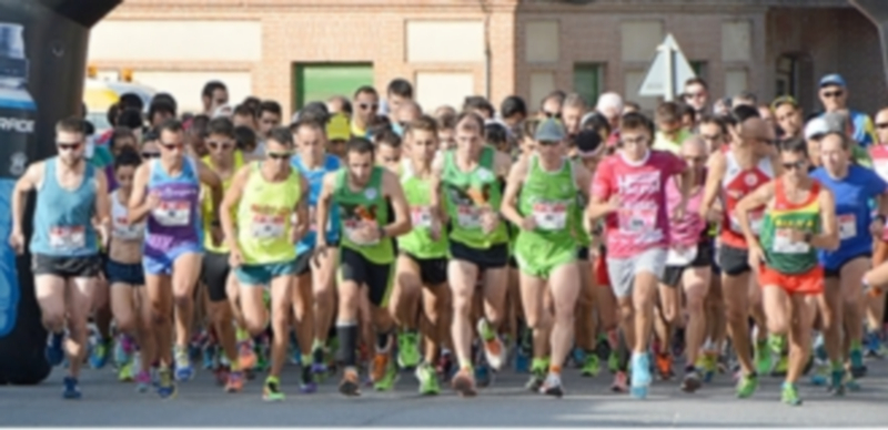 Momento de la salida de la quinta edición de la carrera pedestre ‘Tierra de Pinares’ de Nava de la Asunción. / A. MARUGÁN