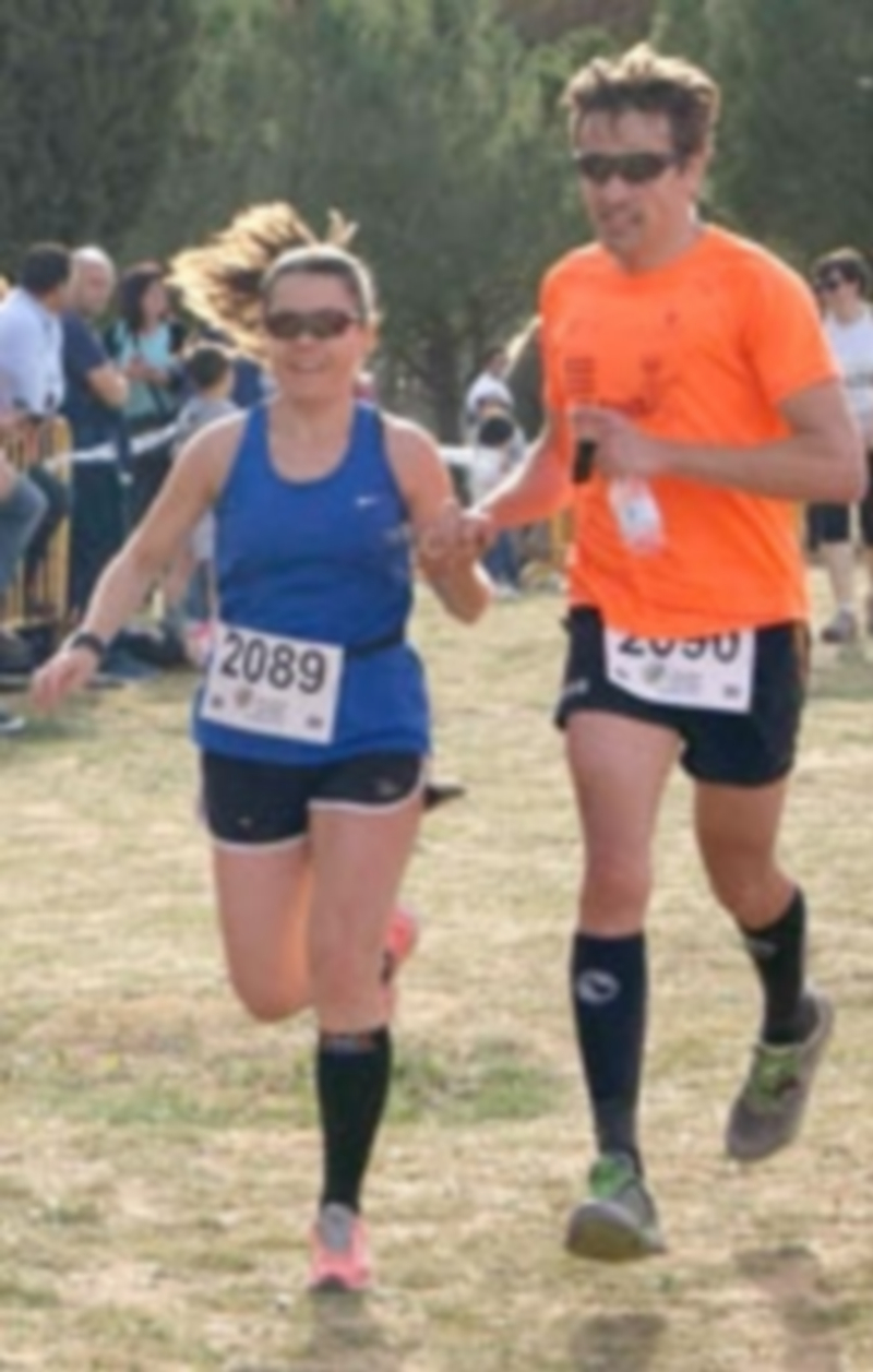 Dos corredores durante una carrera del circuito pedestre provincial. / A.M.