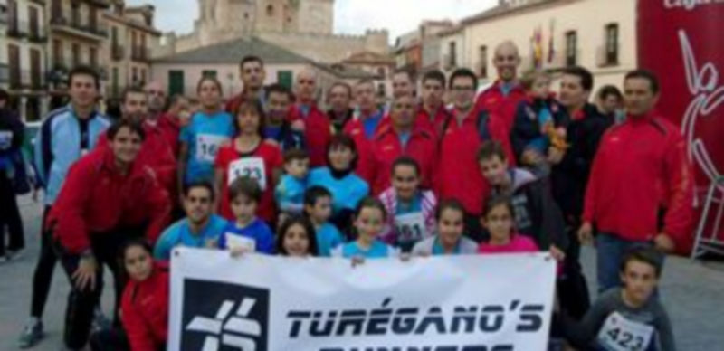 El grupo de atletas de Turégano
