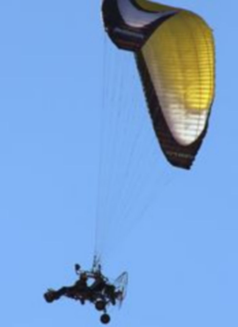 Uno de los modelos de paramotor que participarán en el Campeonato. / E. A.