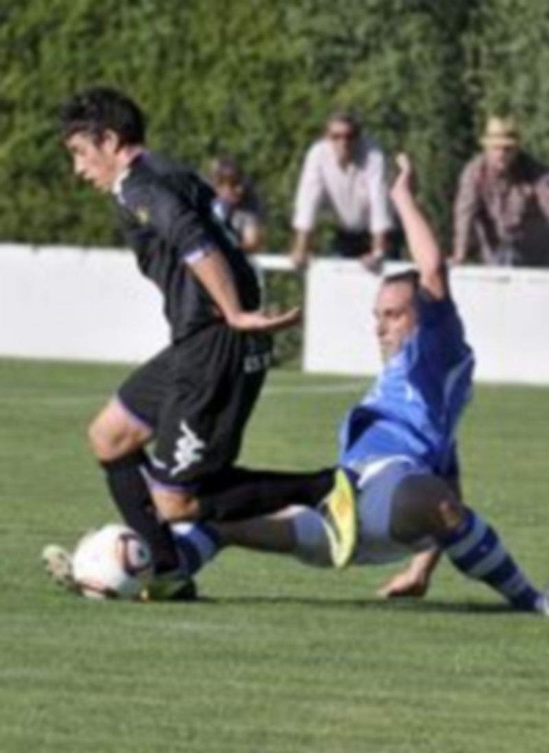 Imagen correspondiente a un partido de la pasada temporada entre el CD La Granja y el Valladolid B. / Juan Martín