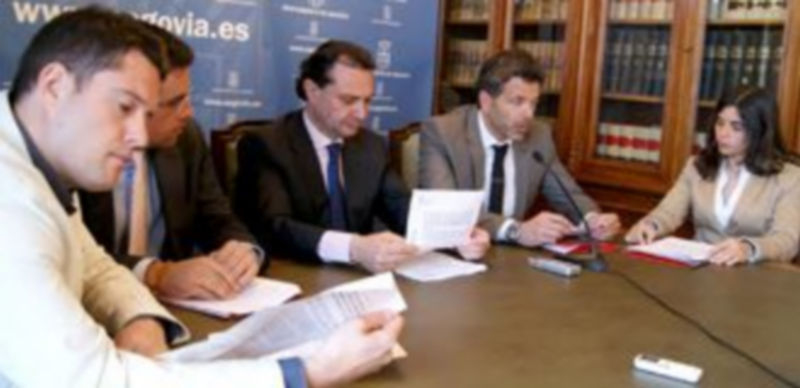 Momento de la presentación del Torneo de Golf Ayuntamiento de Segovia