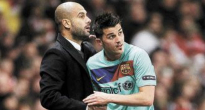 El gol anotado por Villa no fue suficiente para que el Barcelona se llevara el triunfo del Emirates Stadium. / Efe