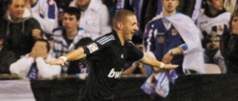 Karim Benzema anotó el 0-2 después de un fantástico detalle de clase de Guti